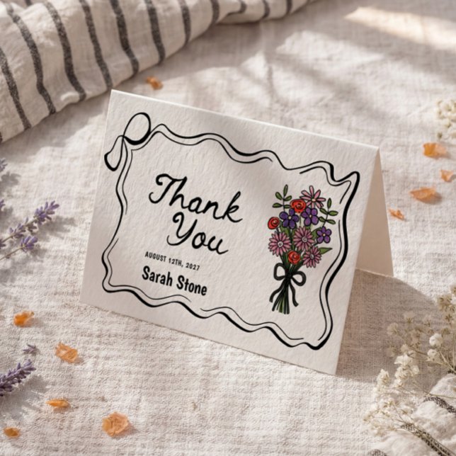 Fresh Off The Market Bridal Shower Thank You Card (Creator Uploaded)