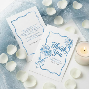 Fresh Off The Market Bridal Shower Thank You Card