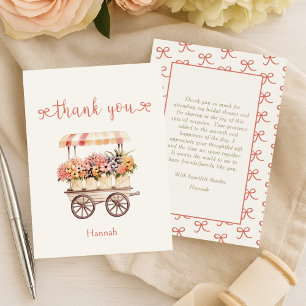 Fresh off the Market Bridal Shower Thank You Card