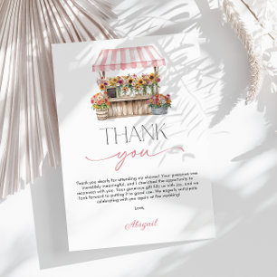 Fresh off the Market Bridal Shower Thank You Card