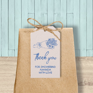 Fresh Off The Market Bridal Shower Thank You Gift Tags