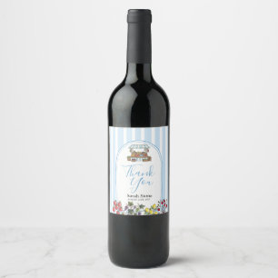 Fresh Off The Market Bridal Shower Thank You Wine Label
