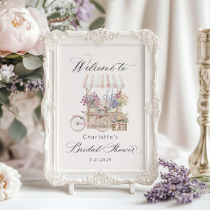 Fresh Off the market Bridal shower Welcome Poster