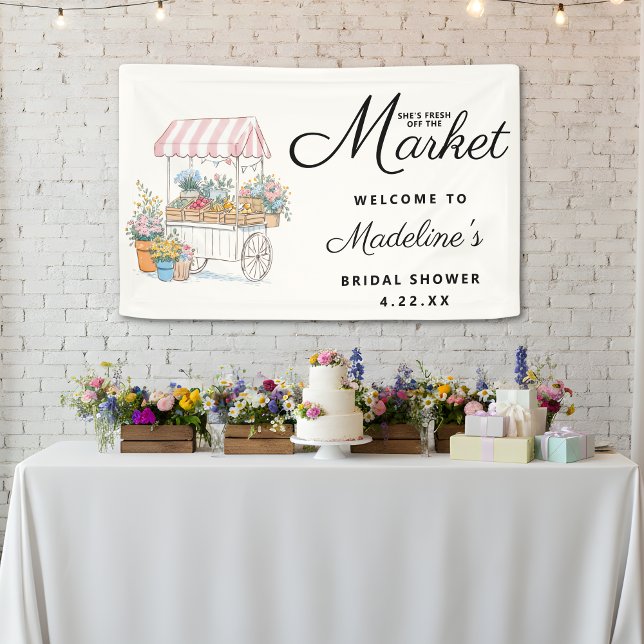 Fresh Off The Market Bridal Shower Welcome Sign (Creator Uploaded)