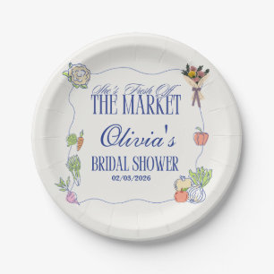 Fresh Off the Market Bridal Shower Welcome To Paper Plate