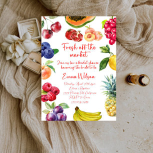 Fresh Off the Market Bride - Farmers Market Bride Invitation