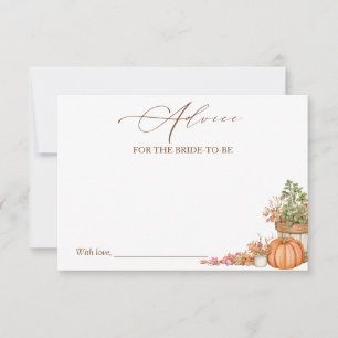 Fresh Off The Market Fall Bridal Shower Advice  Invitation
