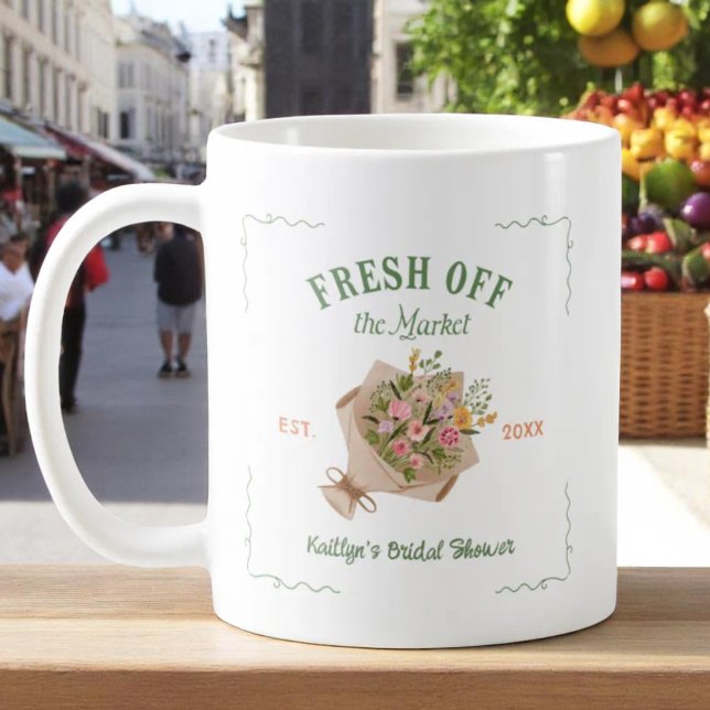 Fresh Off The Market Farmer's Market Bridal Shower Coffee Mug (Creator Uploaded)