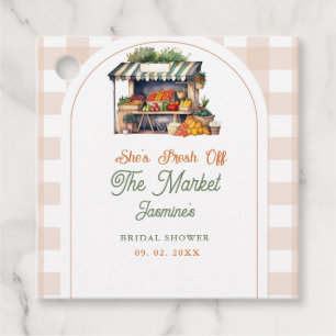 Fresh Off The Market Farmers Market Bridal Shower  Favour Tags
