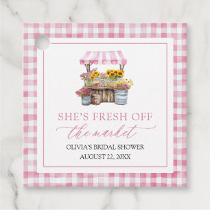 Fresh Off The Market Farmers Market Bridal Shower Favour Tags