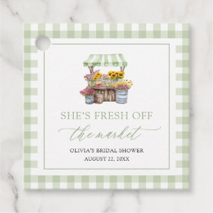 Fresh Off The Market Farmers Market Bridal Shower Favour Tags