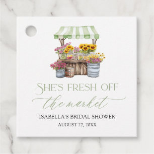 Fresh Off The Market Farmers Market Bridal Shower Favour Tags