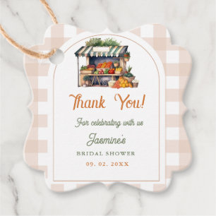 Fresh Off The Market Farmers Market Bridal Shower Favour Tags
