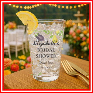 Fresh Off The Market Farmers Market Bridal Shower Glass