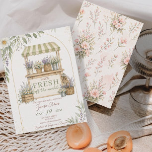 Fresh off the Market Farmers Market Bridal Shower Invitation
