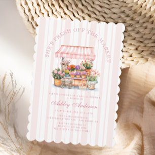 Fresh Off The Market Farmers Market Bridal Shower Invitation