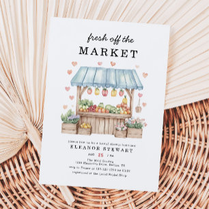 Fresh Off The Market Farmers Market Bridal Shower Invitation