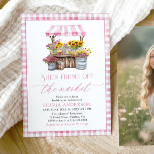 Fresh Off The Market Farmers Market Bridal Shower Invitation
