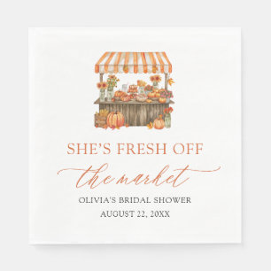 Fresh Off The Market Farmers Market Bridal Shower Napkin