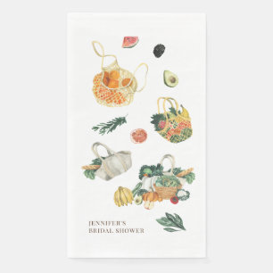 Fresh Off The Market Farmers Market Bridal Shower Napkin