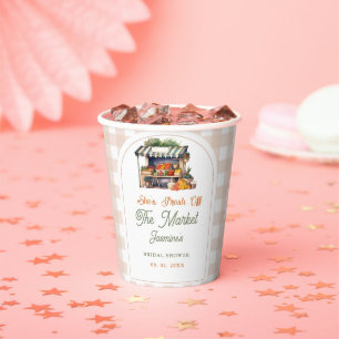 Fresh Off The Market Farmers Market Bridal Shower Paper Cups