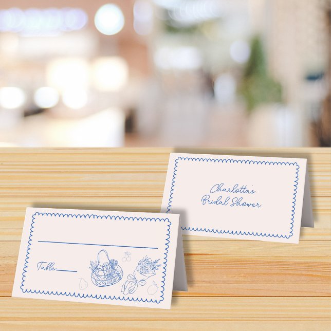 Fresh Off the Market Farmers Market Bridal Shower Place Card (Fresh Off the Market Farmers Market Bridal Shower Place Card)