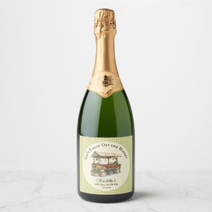 Fresh Off the Market Farmers Market Bridal Shower Sparkling Wine Label
