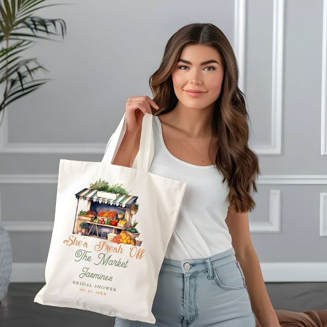 Fresh Off The Market Farmers Market Bridal Shower  Tote Bag (Creator Uploaded)