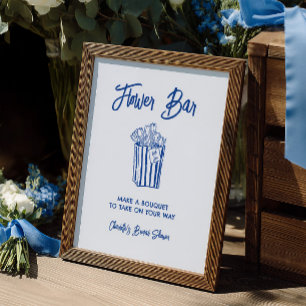 Fresh Off The Market Flower Bar Bridal Shower Sign