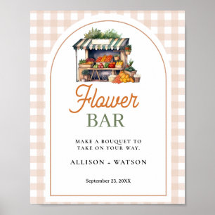 Fresh off the market flower for bride bridal showe poster