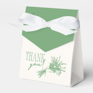 Fresh Off the Market Green Bridal Shower Favour Box