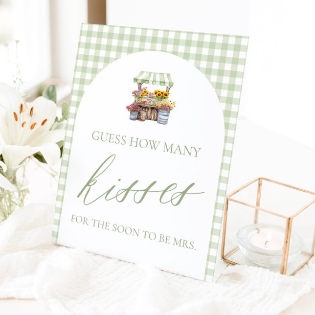 Fresh Off The Market Guess How Many Kisses Sign (Fresh Off The Market Guess How Many Kisses Sign)