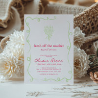 Fresh Off the Market Hand Drawn Bridal Shower