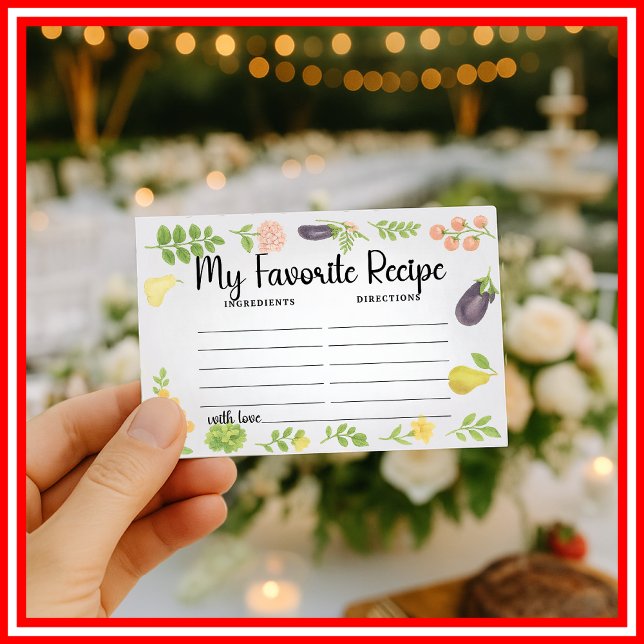 Fresh Off The Market My Favourite Recipe Enclosure Card (Creator Uploaded)