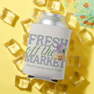 Fresh Off the Market – Personalised Modern Bridal Can Cooler