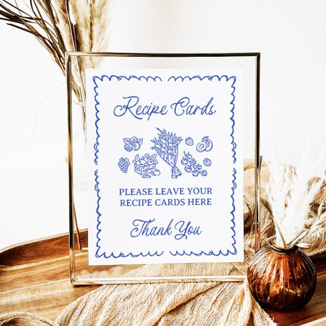 Fresh Off The Market Recipe Cards Shower Sign (Creator Uploaded)