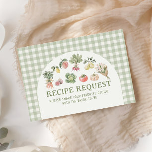 Fresh off the Market Recipe request Enclosure Card