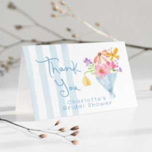 Fresh off the Market watercolor floral Thank you Card