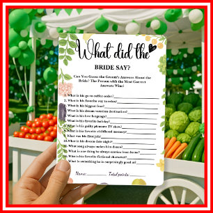 Fresh Off The Market What Did The Bride Say Game