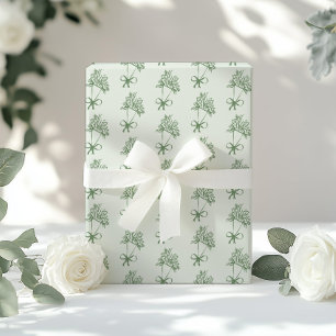 Fresh Off the Market Whimsical Hand drawn Green Wrapping Paper