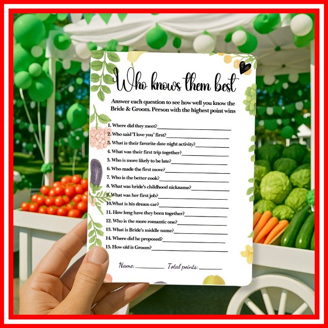 Fresh Off The Market  Who Knows Them Best Game (Creator Uploaded)