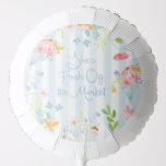 Fresh Off the Market Wildflower Stripes Watercolor Balloon<br><div class="desc">Fresh Off the Market Wildflower Stripes Watercolor Balloon
Matching items available.</div>