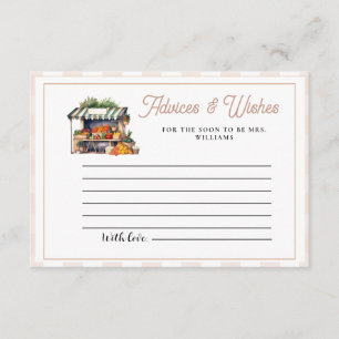 Fresh off the marketAdvices & WIshes Bridal Shower Enclosure Card