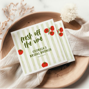 Fresh Off The Vine Tomato Bridal Shower Napkin