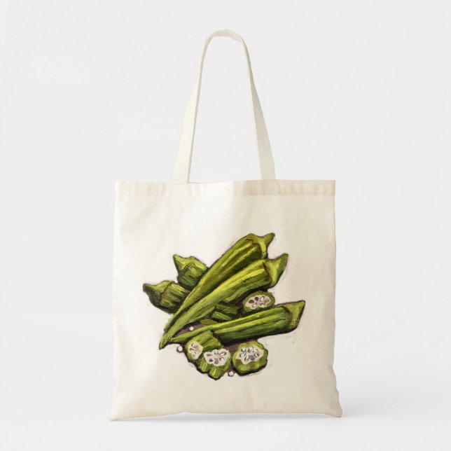 Fresh Okra Tote Bag (Front)