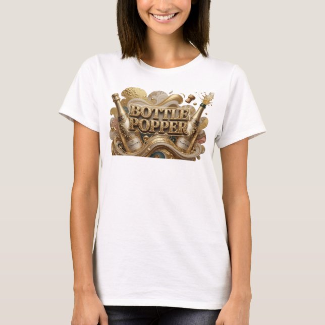 Fresh Orange BOTTLE POPPER Statement Tee (Front)