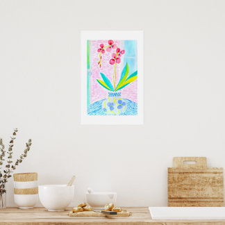 Fresh Orchid Poster