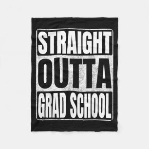 Fresh Out Of Grad School Graduate Cl 2026 Grad Fleece Blanket