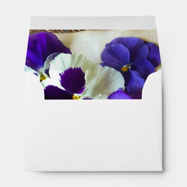 Fresh pansies Envelope (Back (Bottom))
