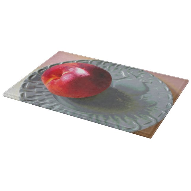 Fresh Peach in sunlight Cutting Board (Corner)